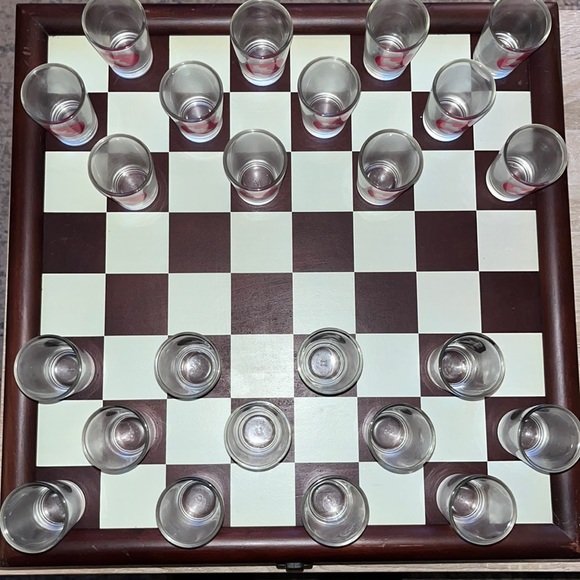 Other - Shot glass checkers game set